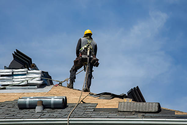 Professional Roofing technician working in East Windsor Hill, CT